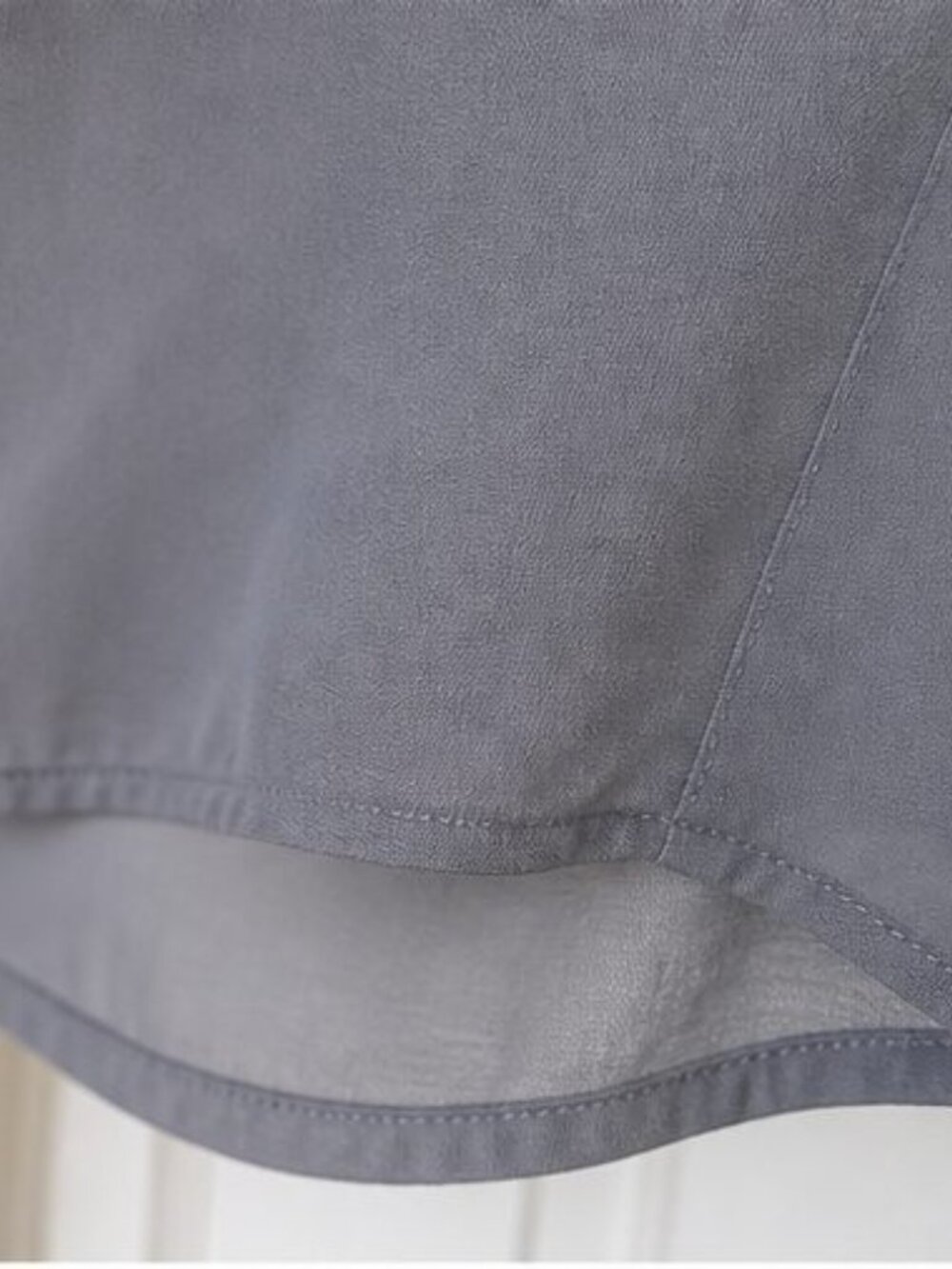 Gray Ruffle Blouse - Picture 6 of 6